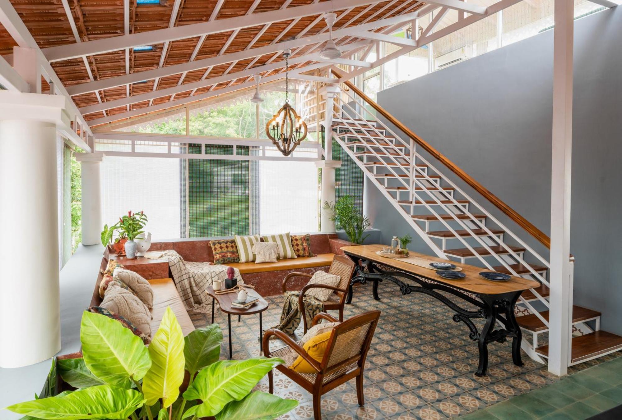 Elivaas 5 Bhk With Pvt Pool, Entertainment Room & Glass House - Bludoor Marmagao Exterior photo